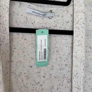Stitches & Stripes speckled lightweight cardigan